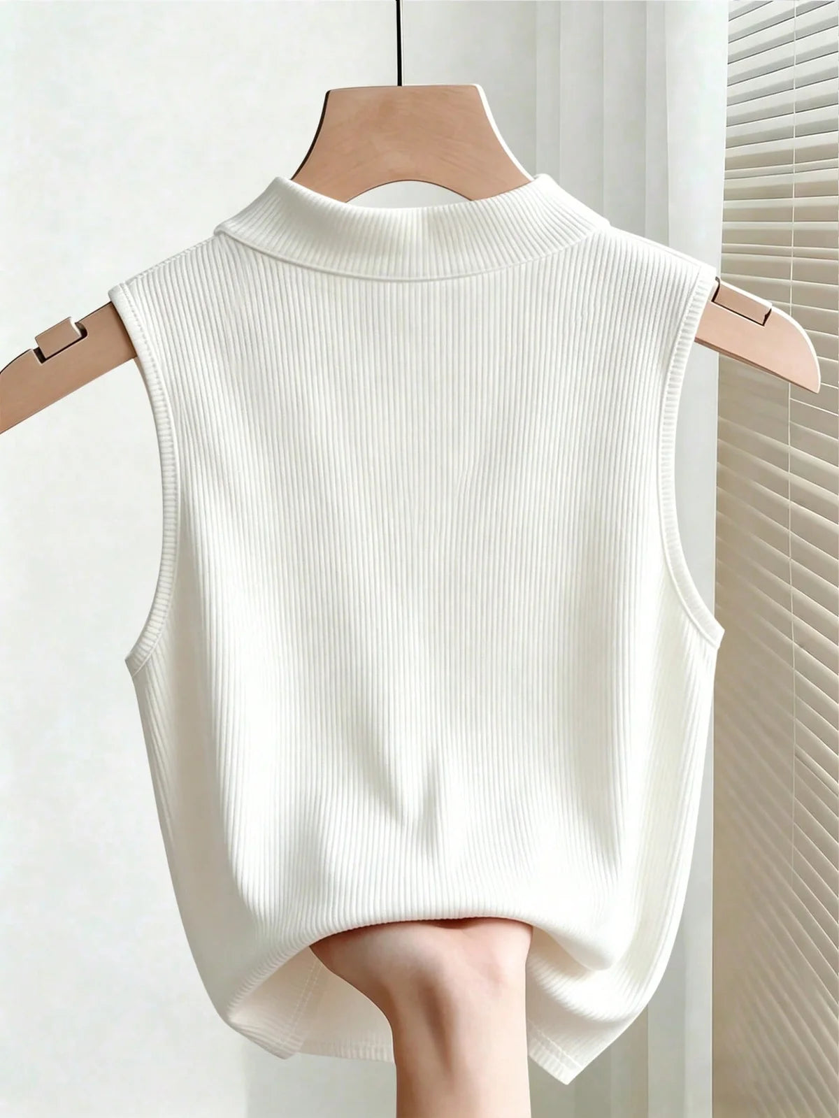 Colete de Alfaiataria Rafferiza Regata Slim Fit de Malha