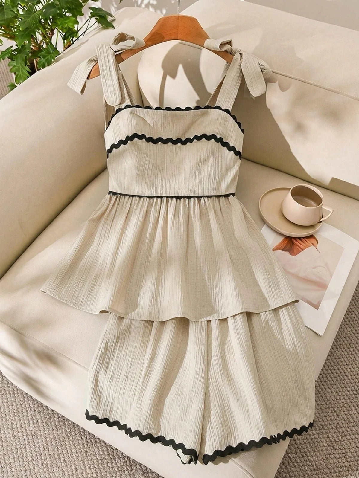 Story & Sage Conjunto de 2 Peças para Férias Feminino, /, Regata