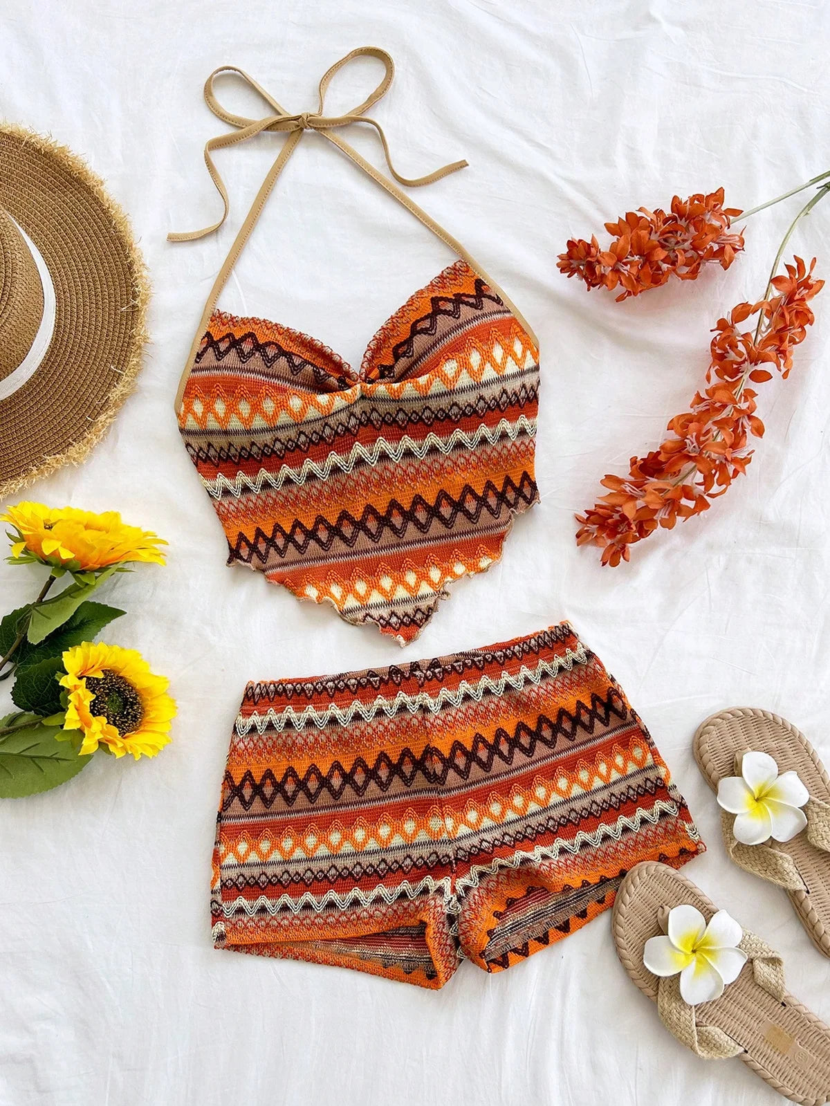 Soleia Conjunto de / para Convidado de Casamento na Praia