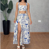 Conjunto Feminino Estampa Tucano Tropical – Cropped e