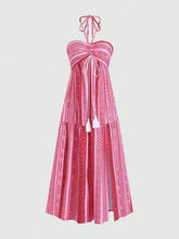 Sweetra Petite Vestido Romântico Sem Mangas com Estampa de Trigo