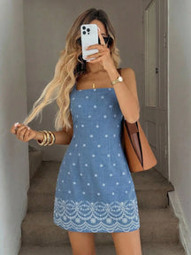 Vestido Mini Sem Mangas Floral Miúdo de para Mulheres, Férias