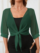 Blusa Feminina De Feminina de Chiffon Floral, Manga Curta