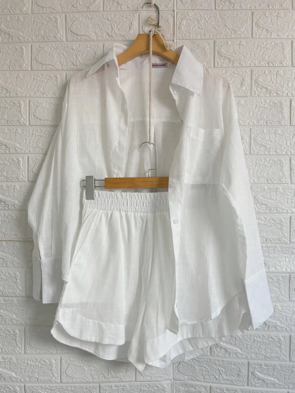 Conjunto linho camisa com short