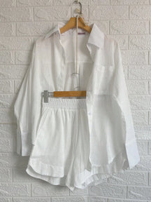 Conjunto linho camisa com short