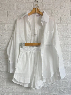 Conjunto linho camisa com short