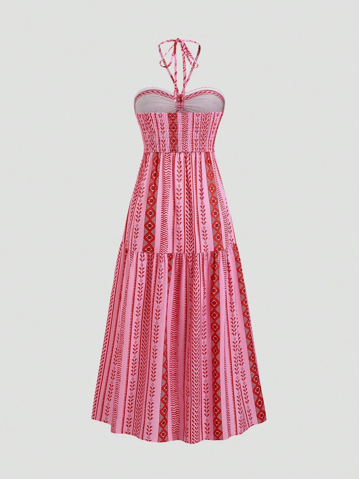 Vestido Feminino Sem Manga para Férias na Praia, Look