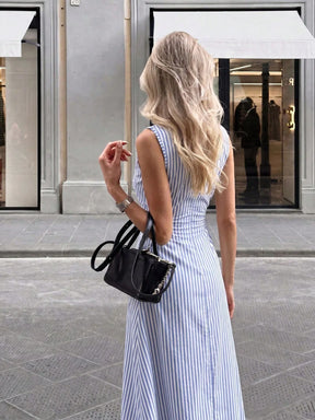 Firerie Vestido Longo Minimalista Romântico para Encontros, Uso