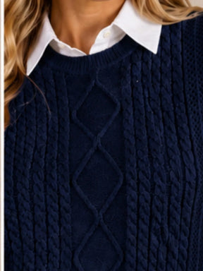Colete Tricô Feminino Modal Premium Gola Alta Canelado