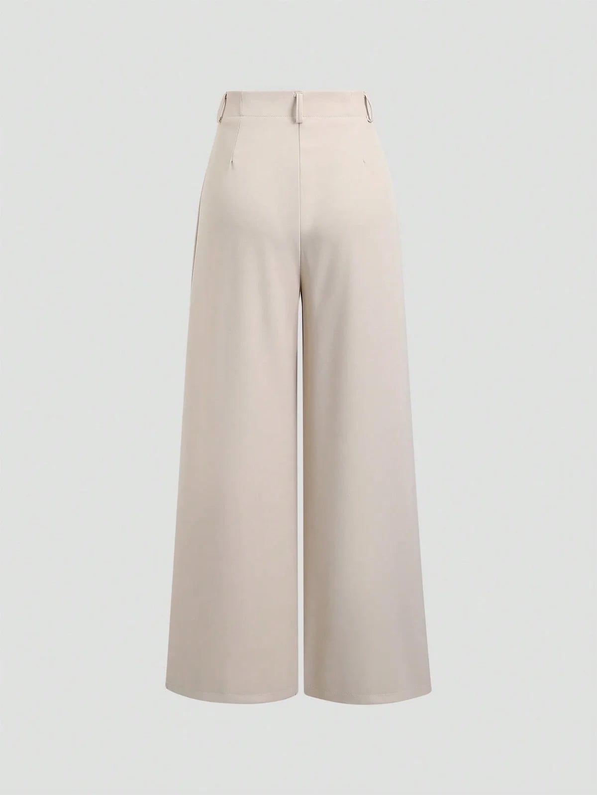 Calça Pantalona Vintage de Pernas Largas com Textura Plissada