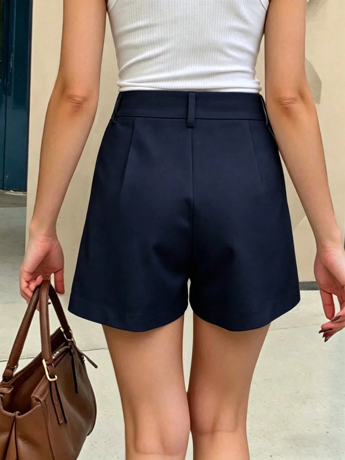 Cévolie Shorts Casuais Femininos de Perna Larga e Ajuste Folgado