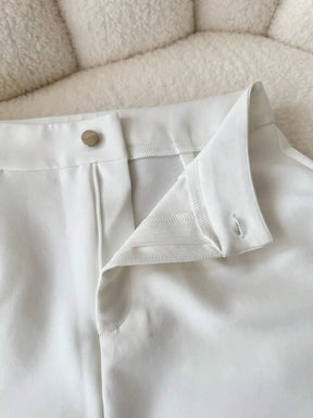 Shorts Casuais de Cor Sólida para Mulheres no