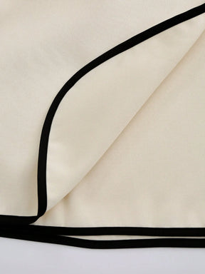 Franclia Conjunto de 2 Peças Chinês Asiático Minimalista com Top