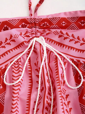 Vestido Feminino Sem Manga para Férias na Praia, Look