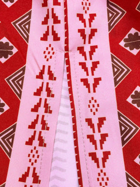 Sweetra Petite Vestido Romântico Sem Mangas com Estampa de Trigo