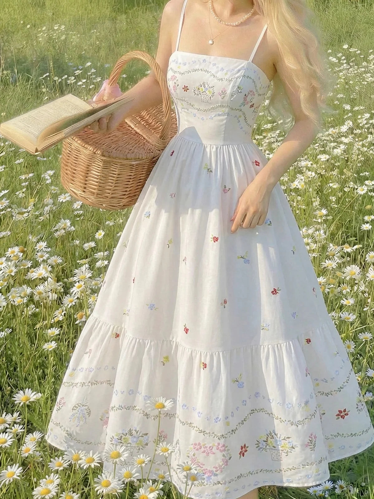 [Design Estampado] Vestido Cami Feminino com Estampa Floral e