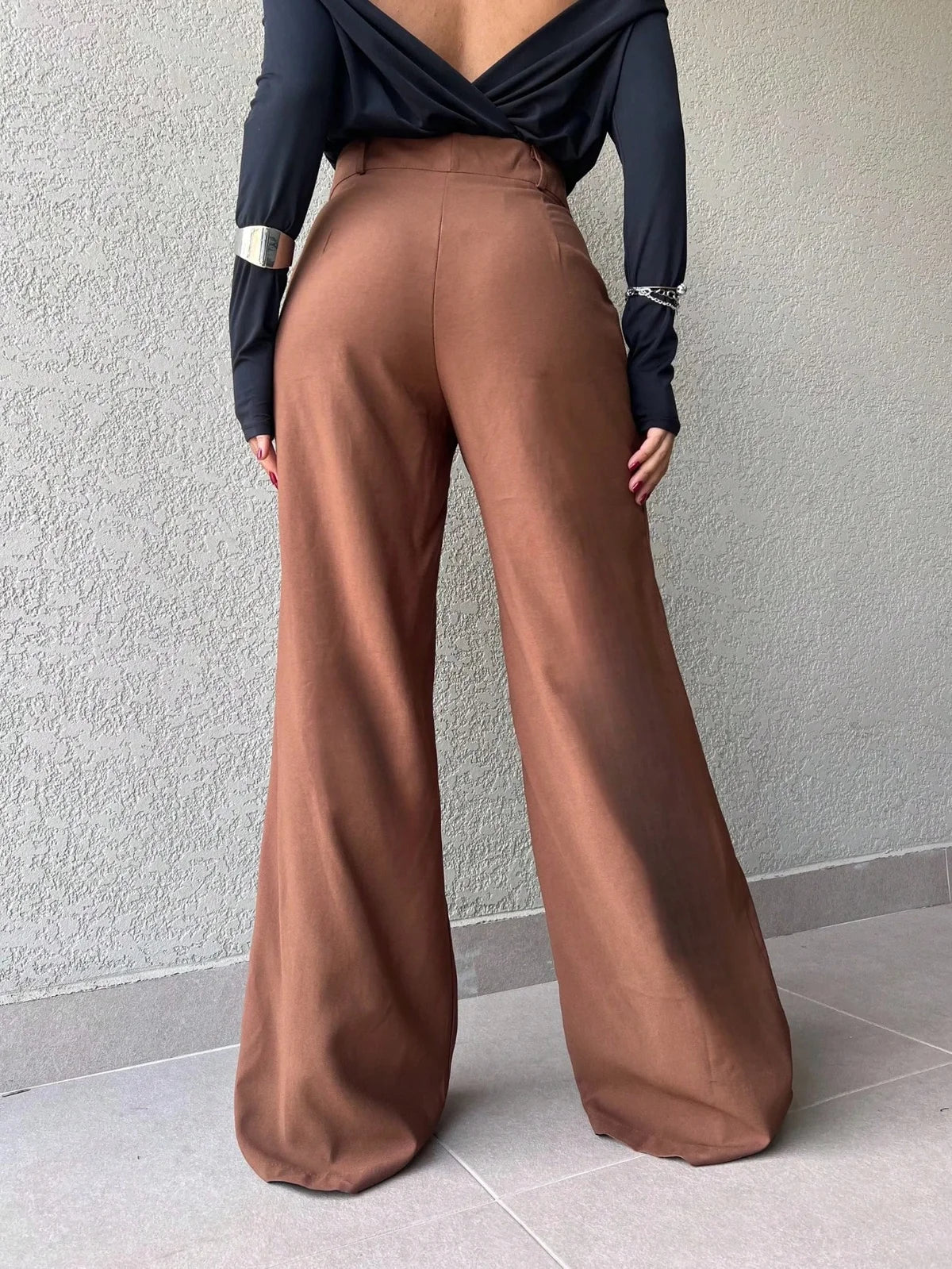 Calça pantalona feminina ( marrant)