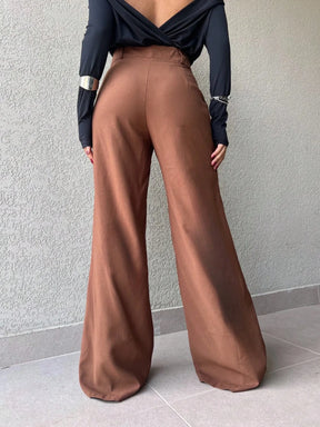 Calça pantalona feminina ( marrant)