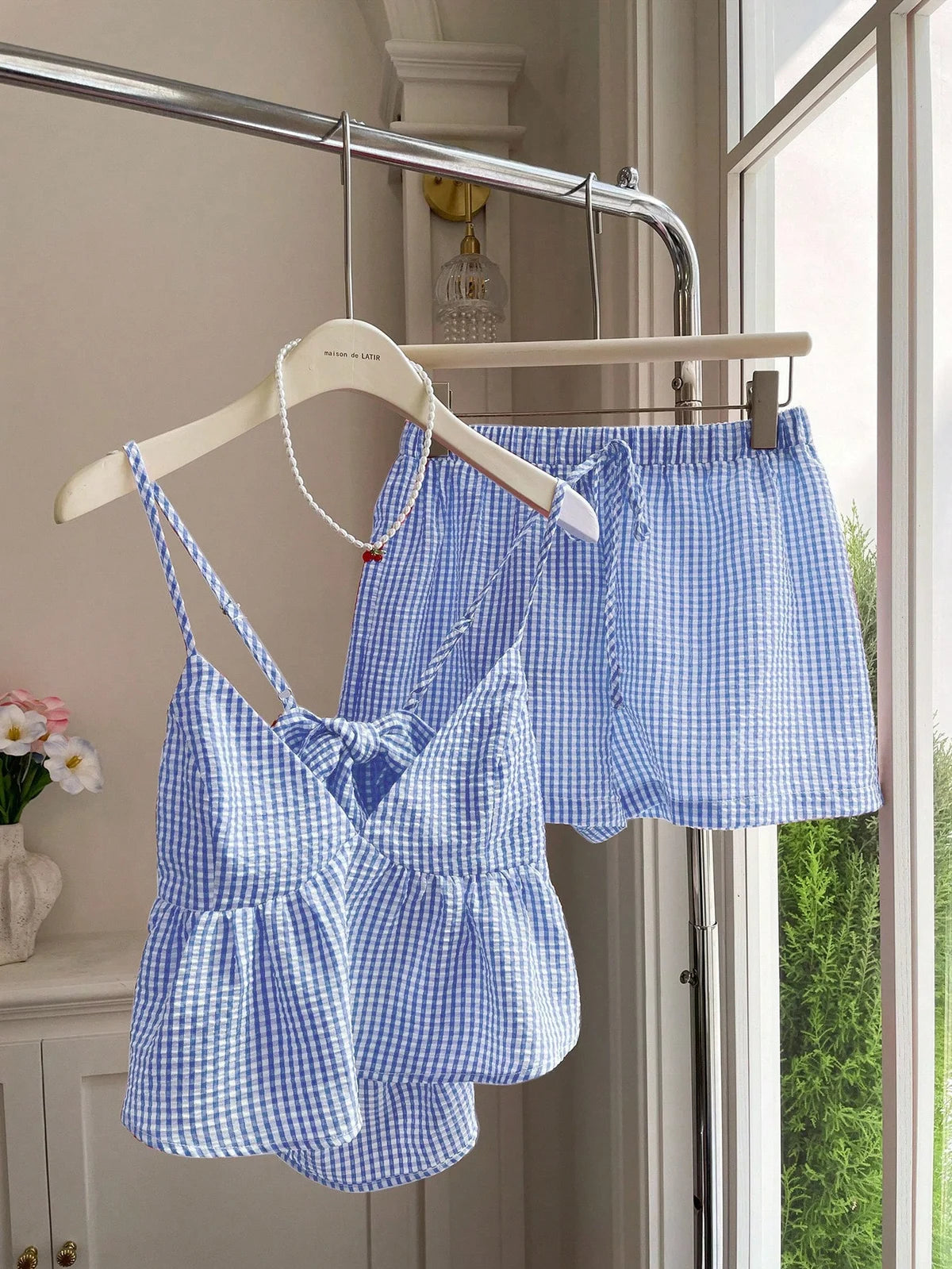Comfortcana 2 peças/Conjunto Conjunto de Top Tipo Camiseta e