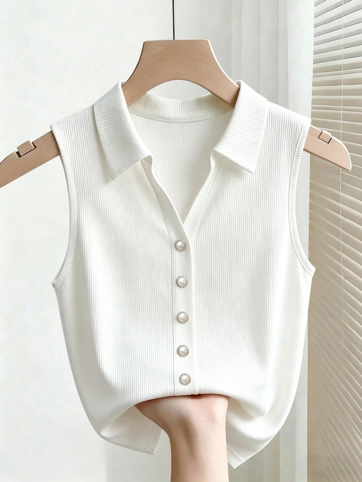 Colete de Alfaiataria Rafferiza Regata Slim Fit de Malha