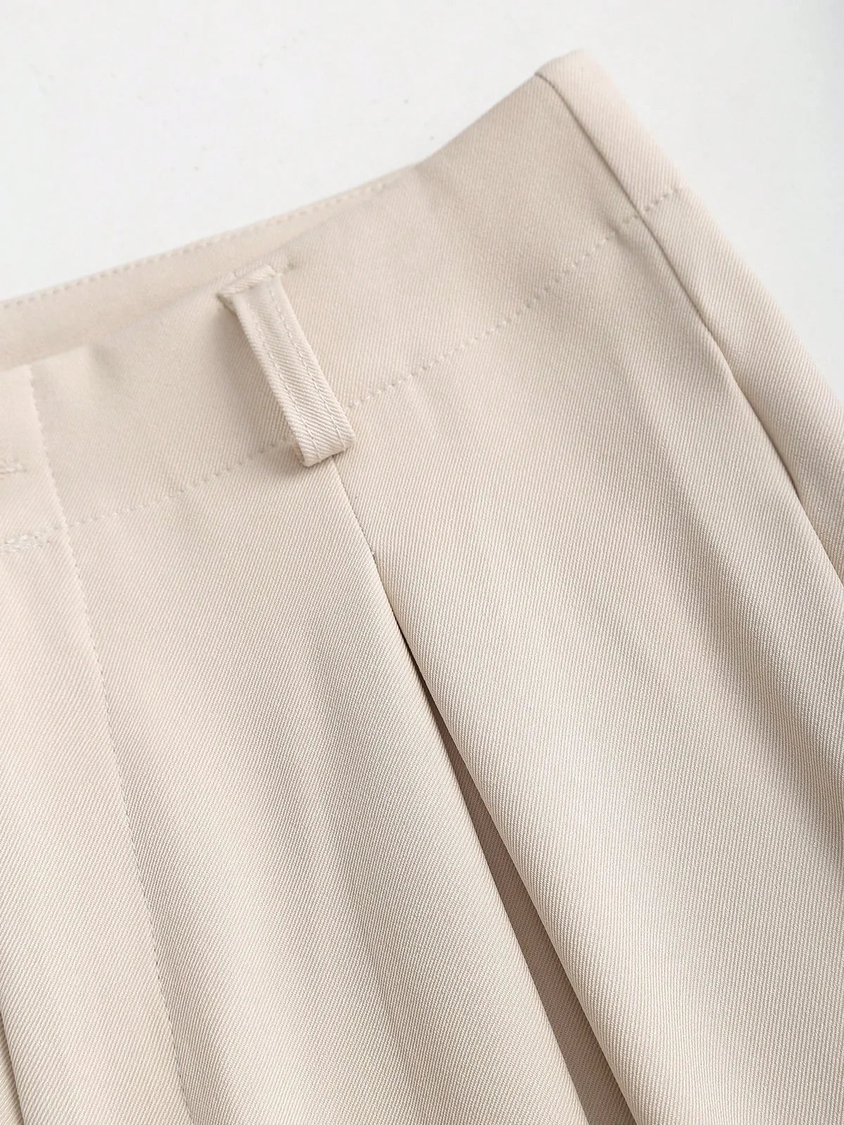 Calça Pantalona Vintage de Pernas Largas com Textura Plissada