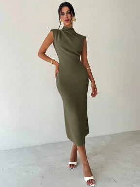 Vestido Longo de e Minimalista para Uso , Diário, Viagem e , com
