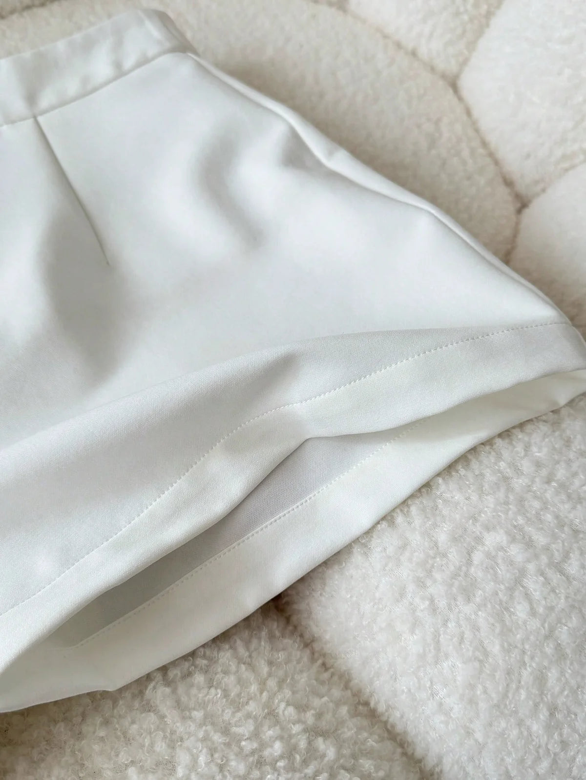 Shorts Casuais de Cor Sólida para Mulheres no