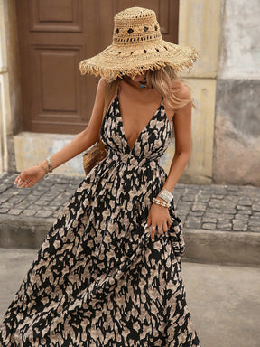 Vestido Sexy Costas Nuas com Tiras Cruzadas Criss-Cross