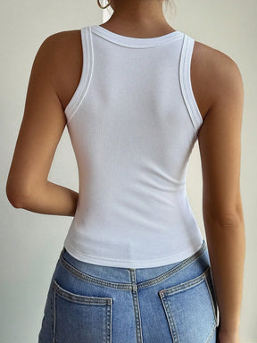 Colete Alfaiataria Slim Fit com Abotoamento Frontal Clássico