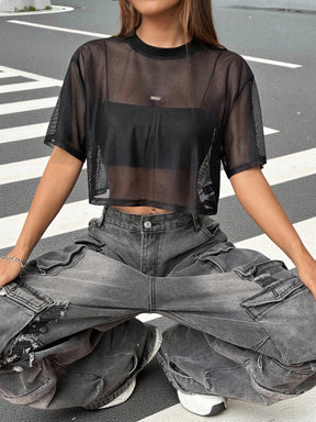 Blusa Manga Morcego Solta com Decote Canoa