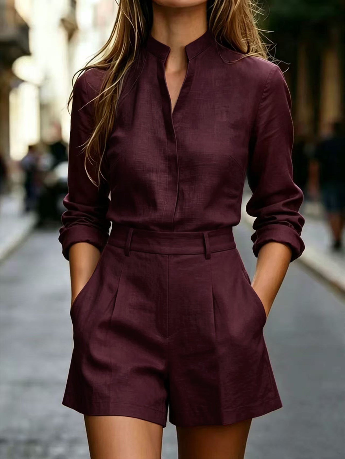 Conjunto 2 Peças Top Coração com Alças de Laço e Calça Super Pantalona