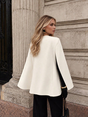 Jaqueta Bomber Couro Sintético Minimalista com Gola Alta