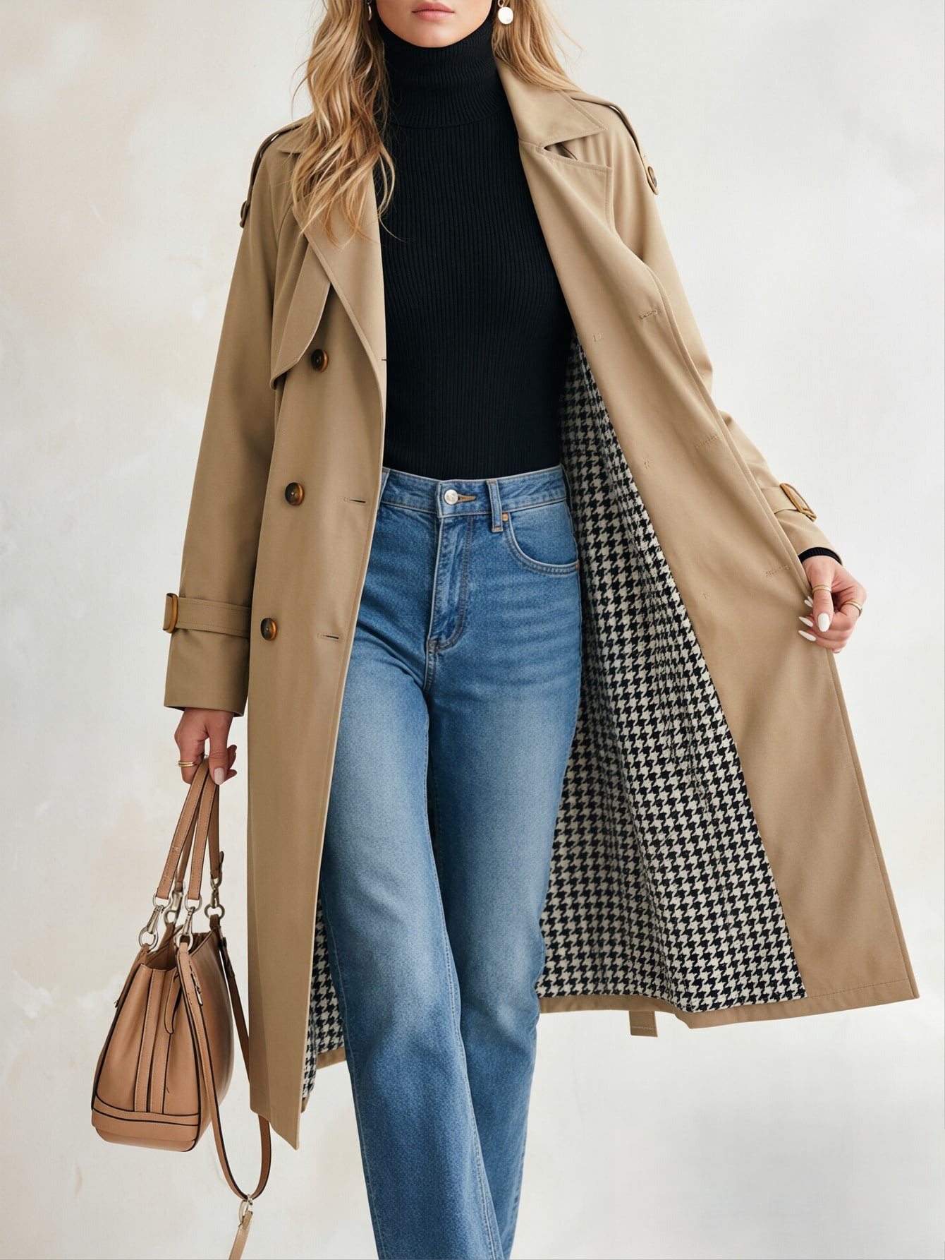 Jaqueta Bomber Couro Sintético Minimalista com Gola Alta